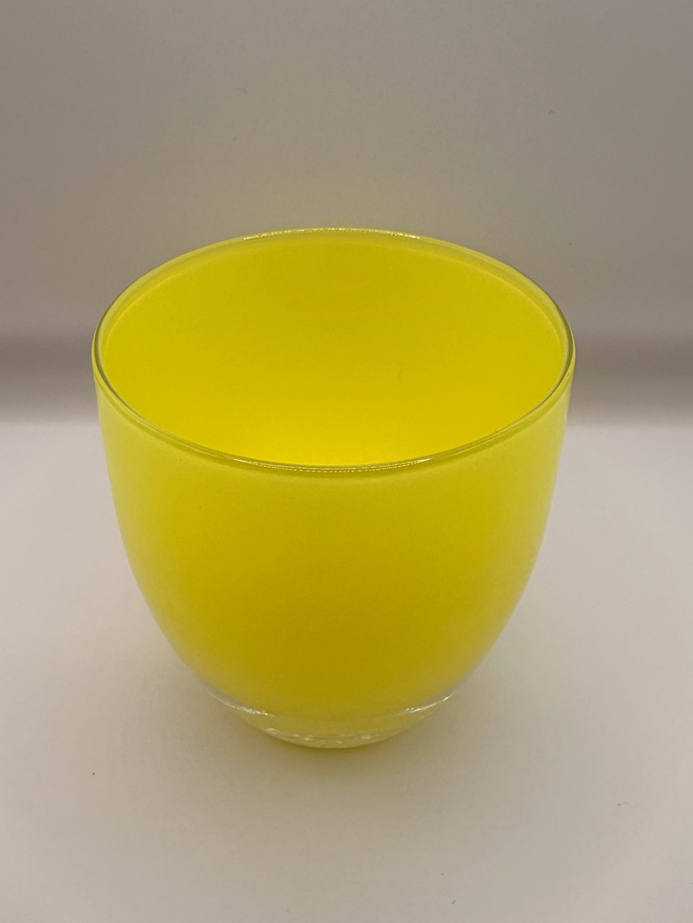 Glassybaby Votive Candle Holder joy Bright Yellow.